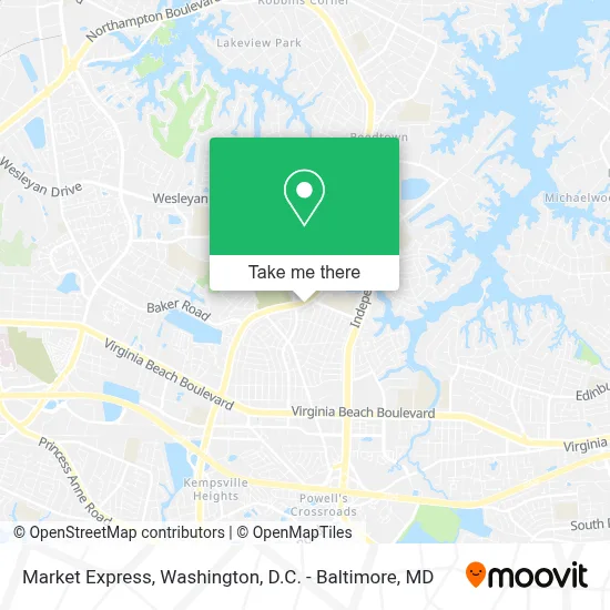 Market Express map