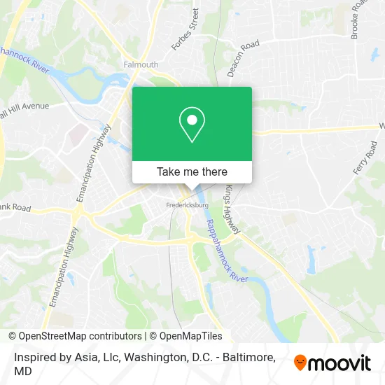 Inspired by Asia, Llc map