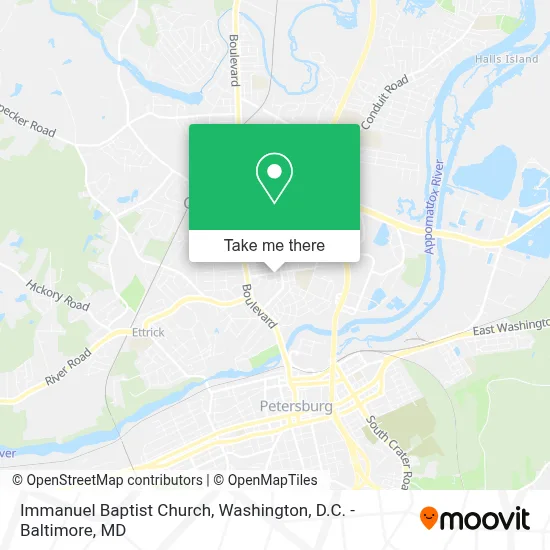 Immanuel Baptist Church map