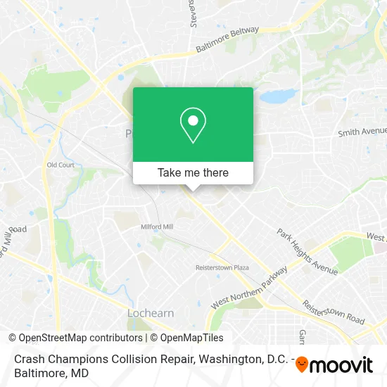 Crash Champions Collision Repair map