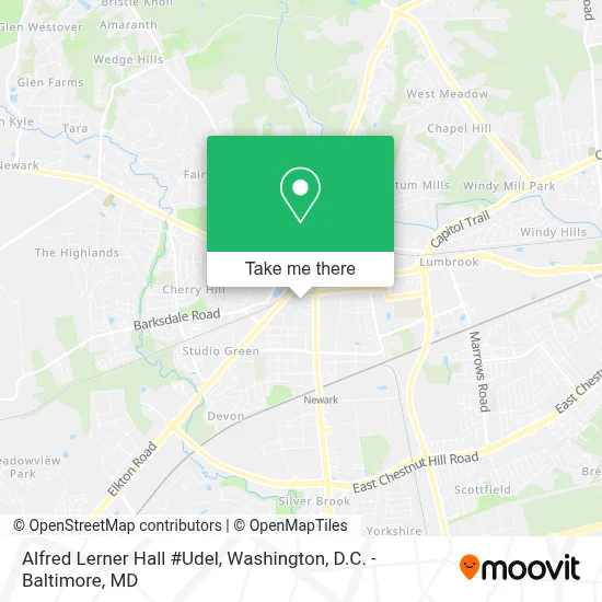 Alfred Lerner Hall #Udel map