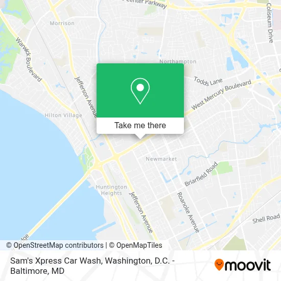 Sam's Xpress Car Wash map