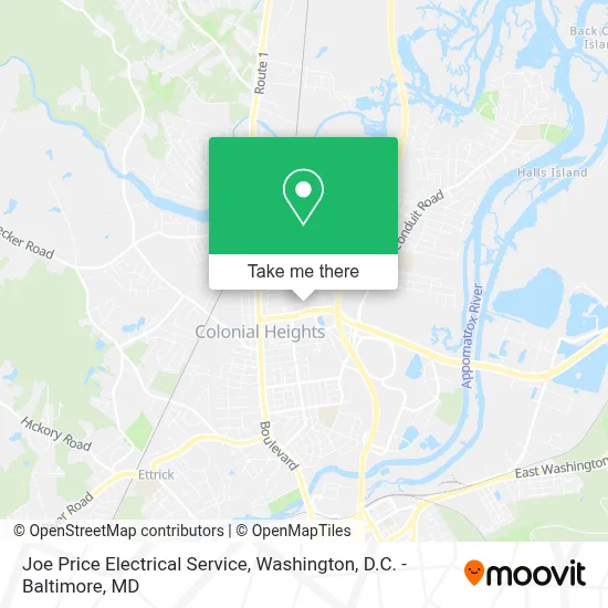 Joe Price Electrical Service map