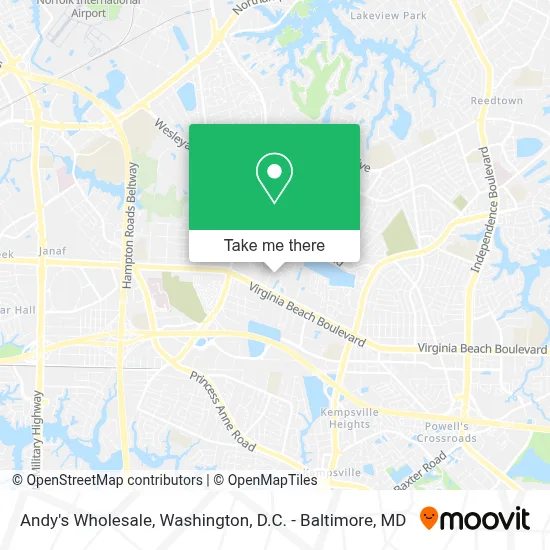 Andy's Wholesale map