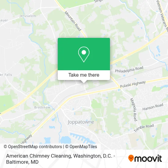 American Chimney Cleaning map