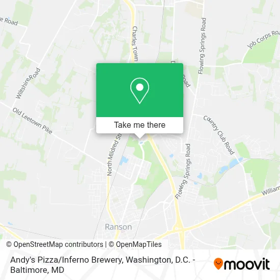 Andy's Pizza/Inferno Brewery map