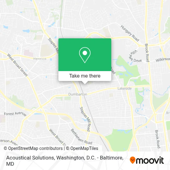 Acoustical Solutions map