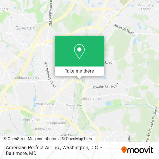 American Perfect Air Inc. map