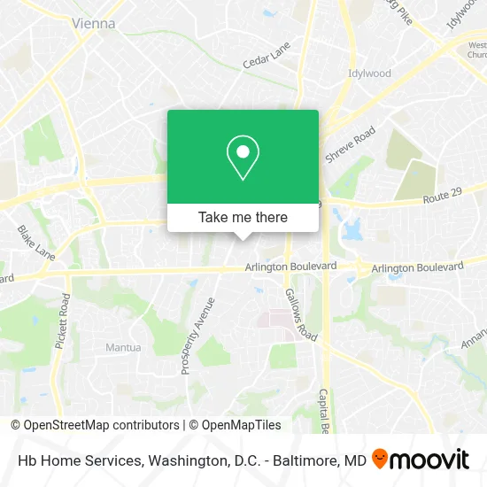 Hb Home Services map