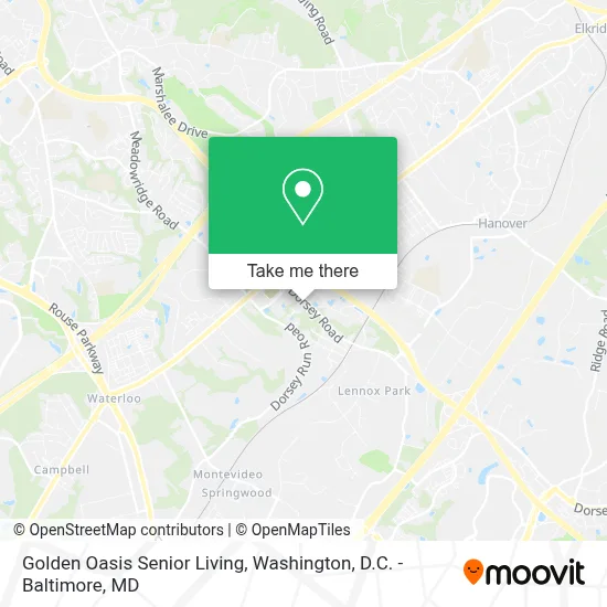 Golden Oasis Senior Living map