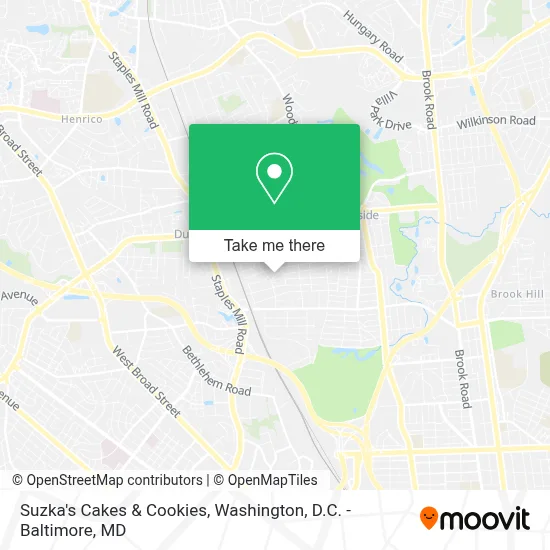 Suzka's Cakes & Cookies map
