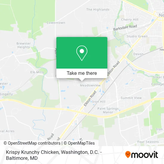 Krispy Krunchy Chicken map