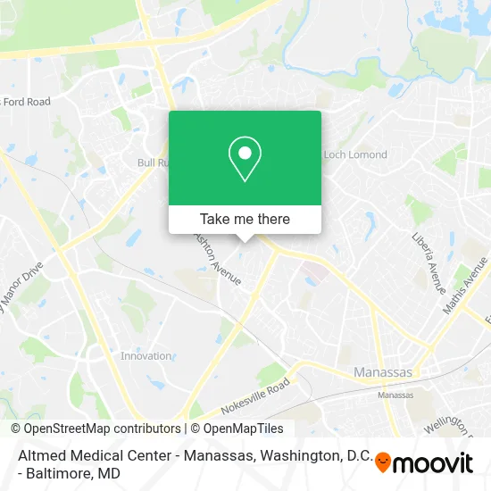 Altmed Medical Center - Manassas map