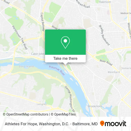 Athletes For Hope map