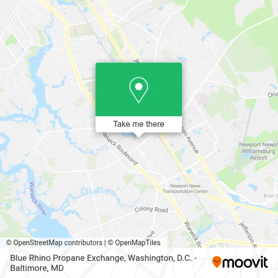 Blue Rhino Propane Exchange map