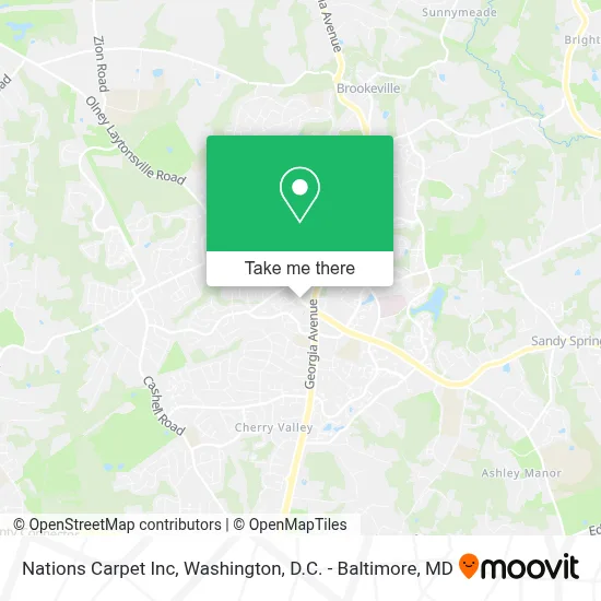 Nations Carpet Inc map
