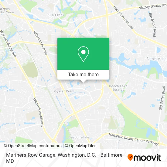 Mariners Row Garage map