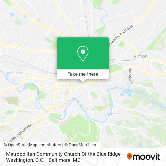 Metropolitan Community Church Of the Blue Ridge map
