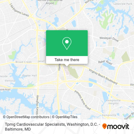 Tpmg Cardiovascular Specialists map