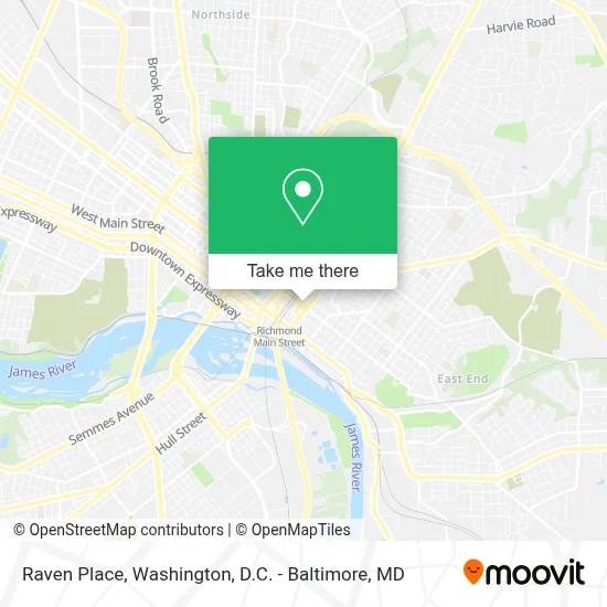 Raven Place map