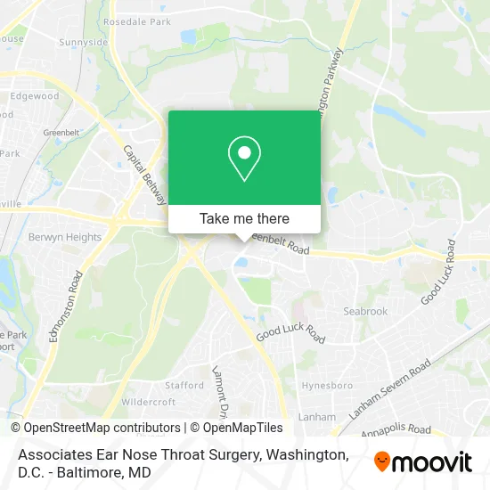 Associates Ear Nose Throat Surgery map