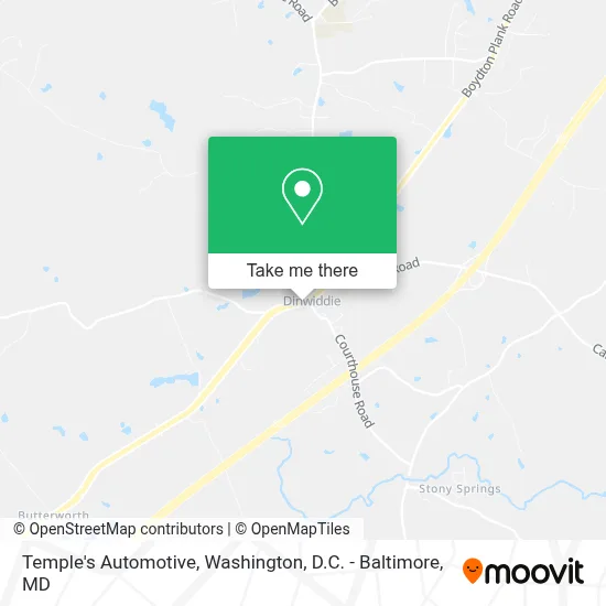 Temple's Automotive map