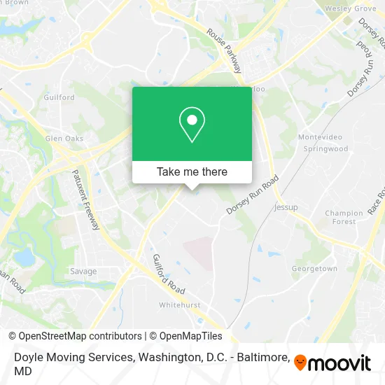 Doyle Moving Services map