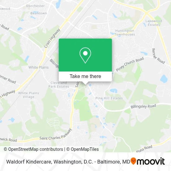 Waldorf Kindercare map