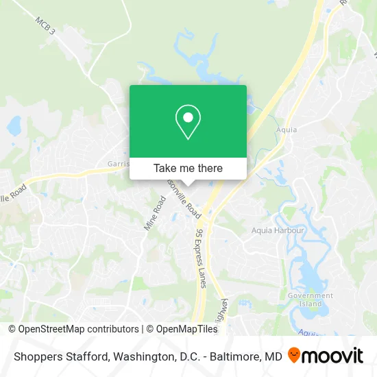 Shoppers Stafford map