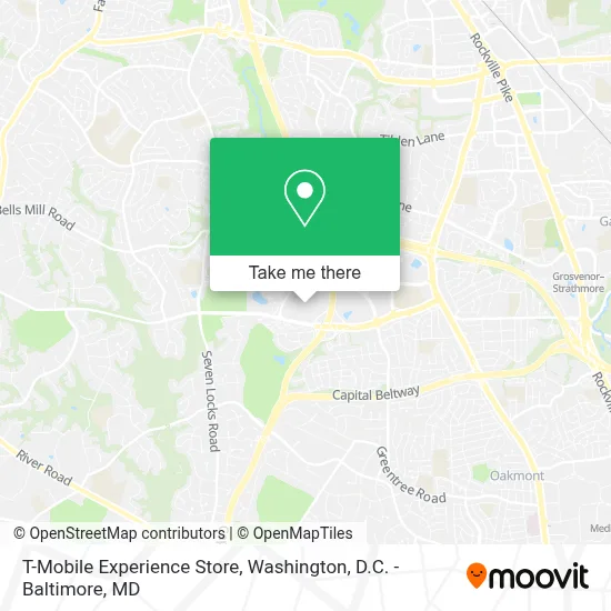 T-Mobile Experience Store map