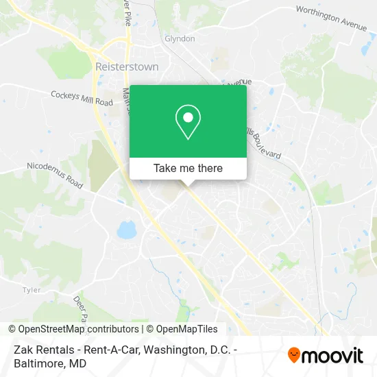 Zak Rentals - Rent-A-Car map