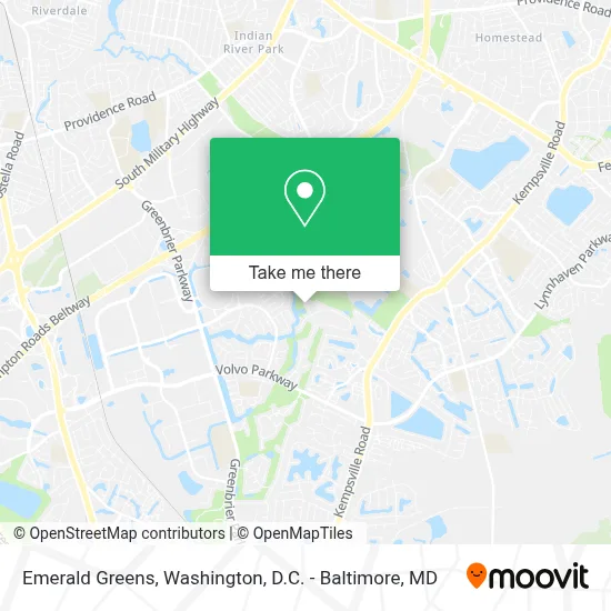 Emerald Greens map