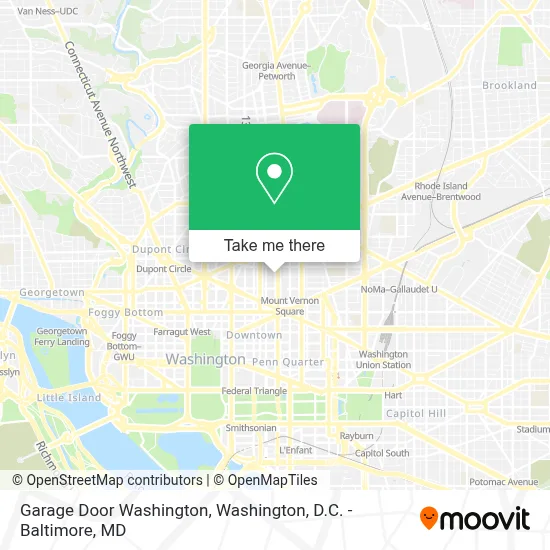 Garage Door Washington map