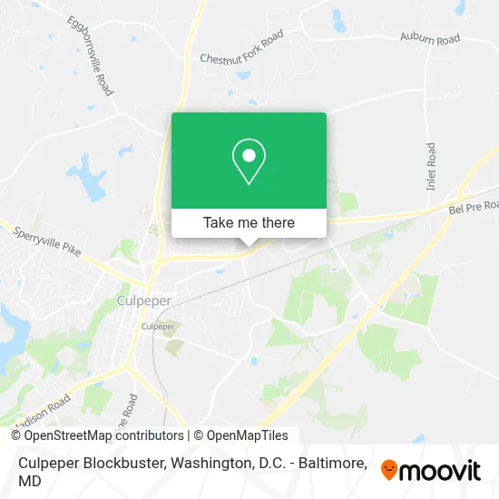Culpeper Blockbuster map
