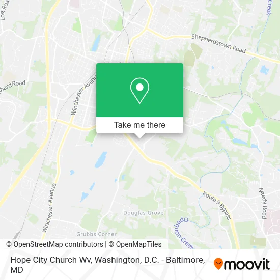 Hope City Church Wv map