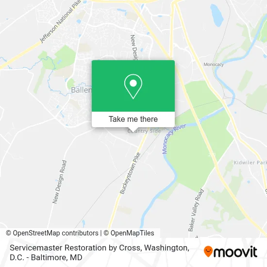 Servicemaster Restoration by Cross map