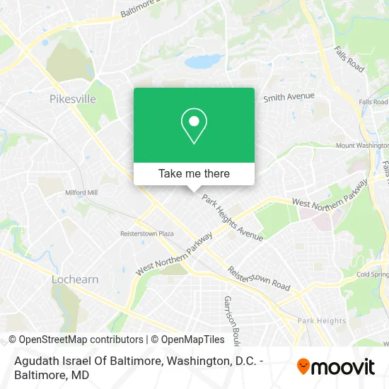 Agudath Israel Of Baltimore map