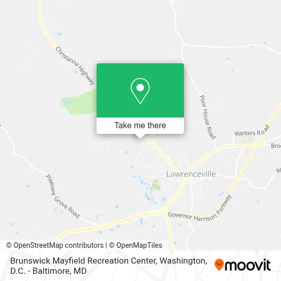 Brunswick Mayfield Recreation Center map
