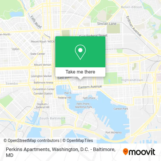 Perkins Apartments map