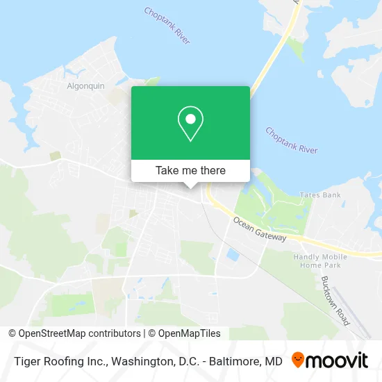 Tiger Roofing Inc. map