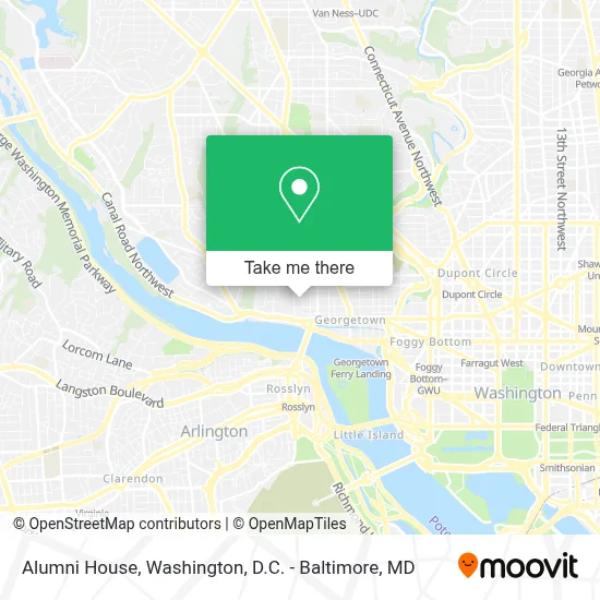 Alumni House map