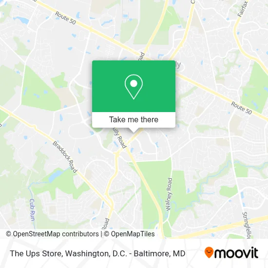 The Ups Store map