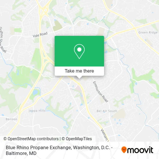 Blue Rhino Propane Exchange map