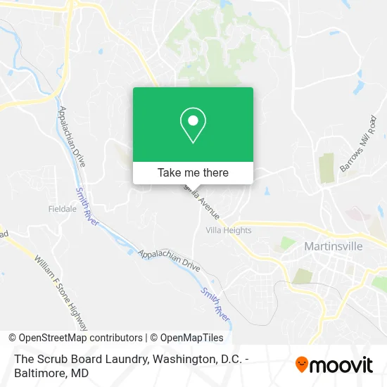 The Scrub Board Laundry map