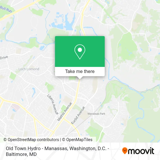 Old Town Hydro - Manassas map