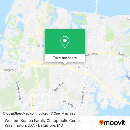 Western Branch Family Chiropractic Center map