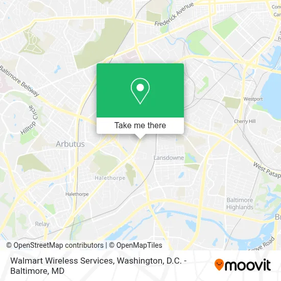 Walmart Wireless Services map