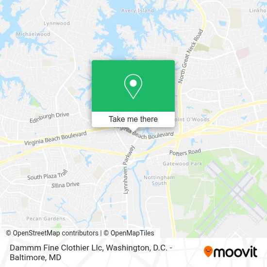 Dammm Fine Clothier Llc map