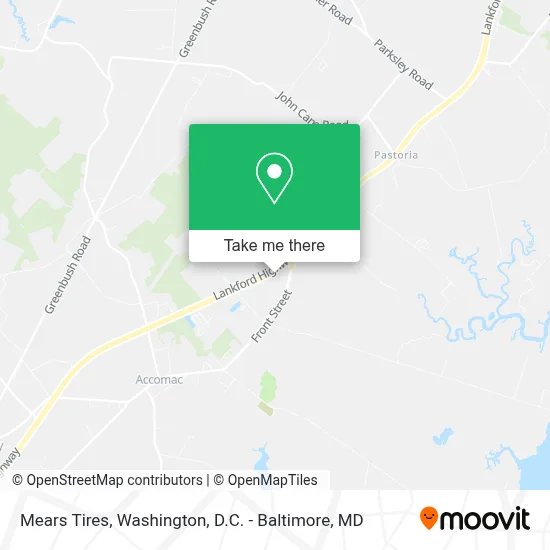Mears Tires map