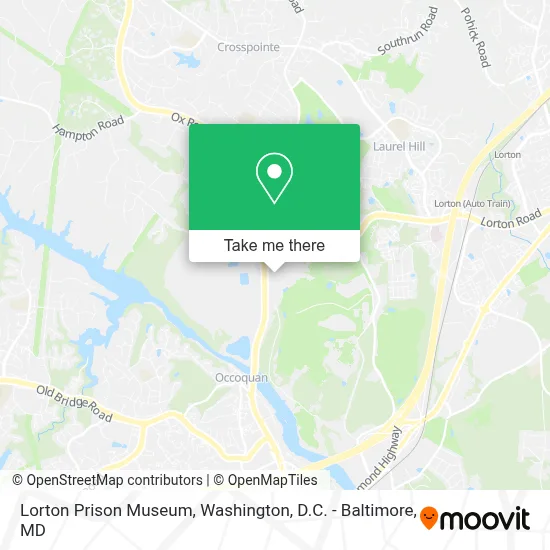 Lorton Prison Museum map